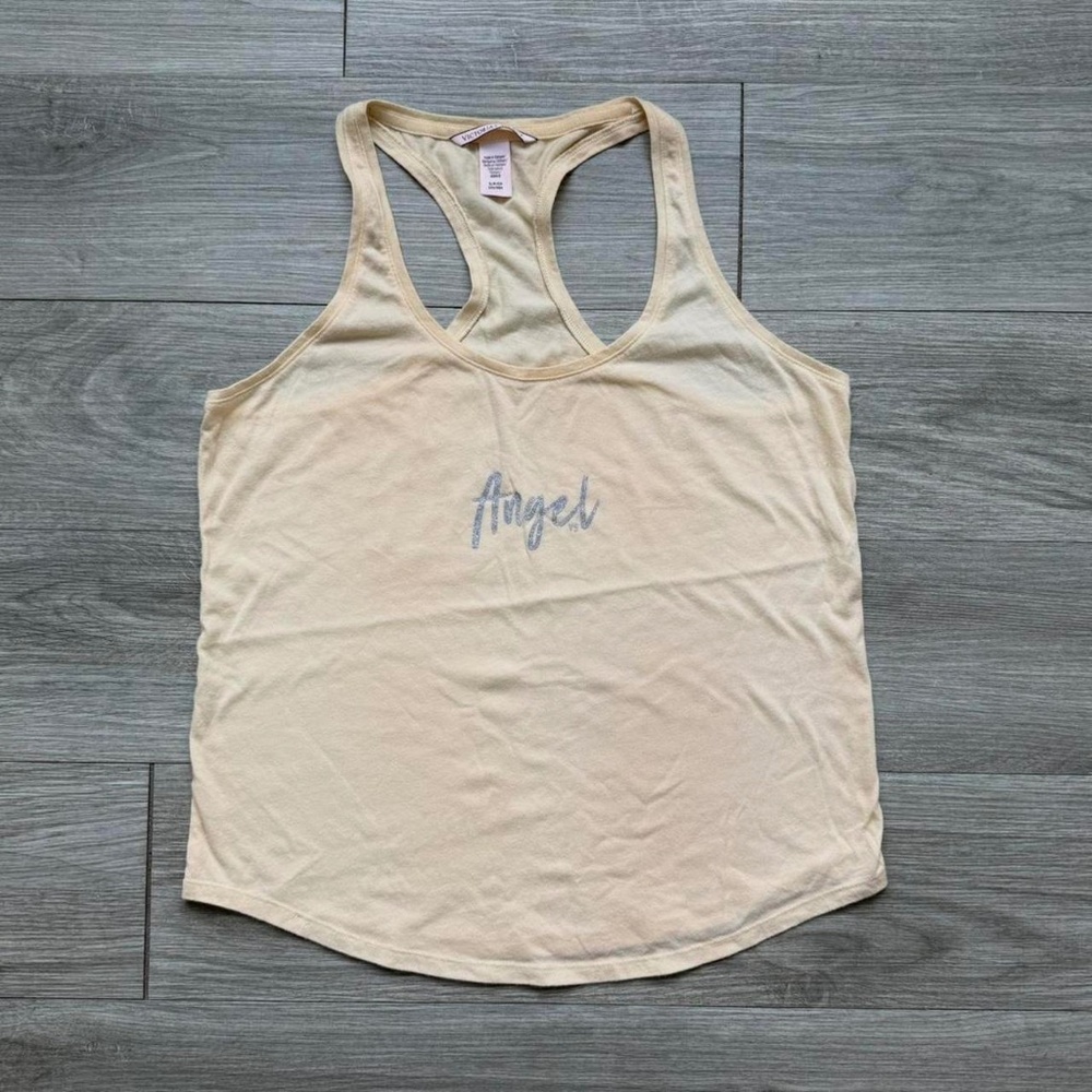 Victoria’s Secret Butter Yellow “Angel” PJ Tank